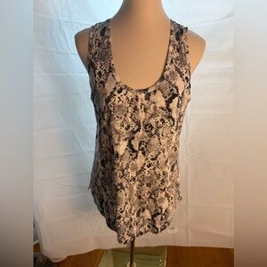 Sanctuary Black and White Sleeveless Tank Top